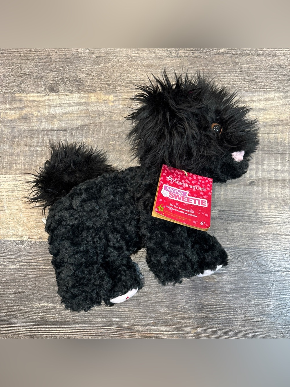 American Girl Black Shi-Poo Sweetie Plush Puppy Dog Stuffed Animal Play Toy NWT